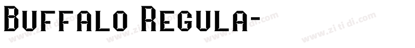 Buffalo Regula字体转换